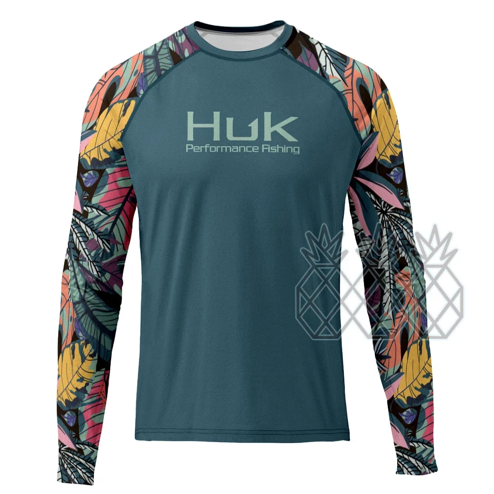 

HUK Performance Fishing Shirts Hoodie Men Long Sleeve Breathable Fishing Jersey Sun Protection Lightweight Angling Clothing