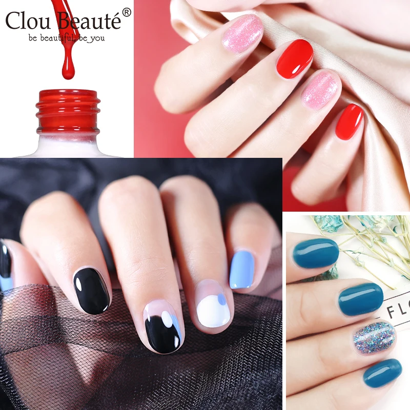 Clou Beaute 15ml Hema Free TPO Free Gel Polish Base Top Coat Vernis Semi Permanent UV LED Lamp Gel Nail Varnish Base Coat