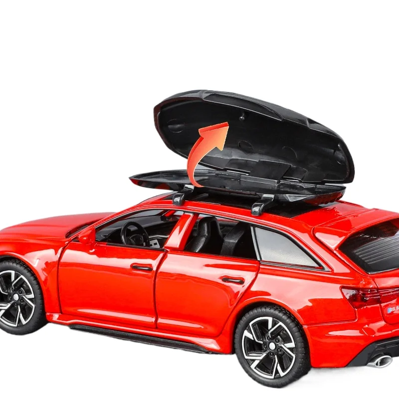 Simulatie 1/32 Schaal RS6 Legering Model Auto Ornament Metalen Speelgoed Voertuig Kinderen Verjaardagscadeautjes Diecast Miniatuur Voiture