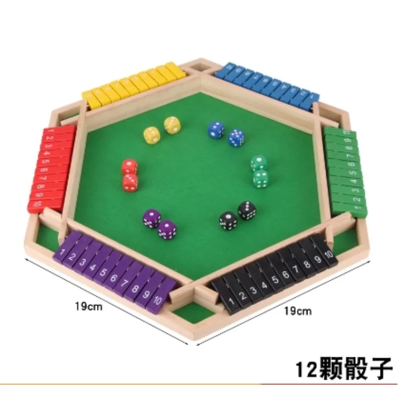 

Настольная игра Shut The Box Dice, деревянные лопатки и игральные кости, игра для 4-го игроков, паб-бар, товары для вечеринок, семейные развлечения для детей и взрослых