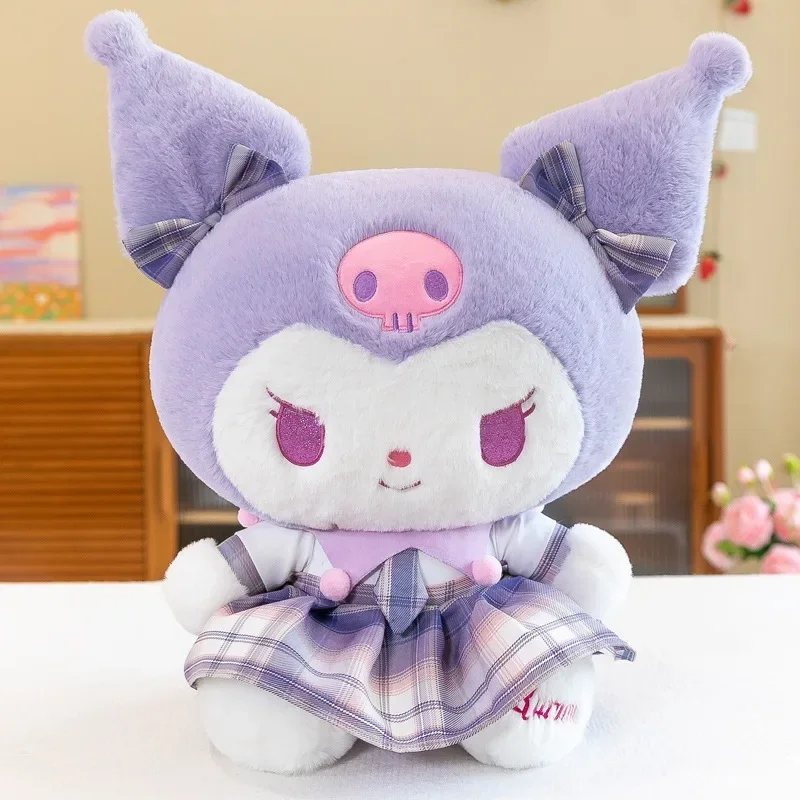 50-80CM Sanrio Princess Skirt Kuromi Plushies Doll Kawaii Cartoon Anime Stuffed Plush Doll Toys Pillow Children Birthday Gifts