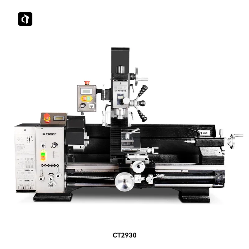 Premium  CT2930 Multi-Function Three-in-One Turning Drilling Milling Small Lathe Bench Drill Teaching Machine Tool