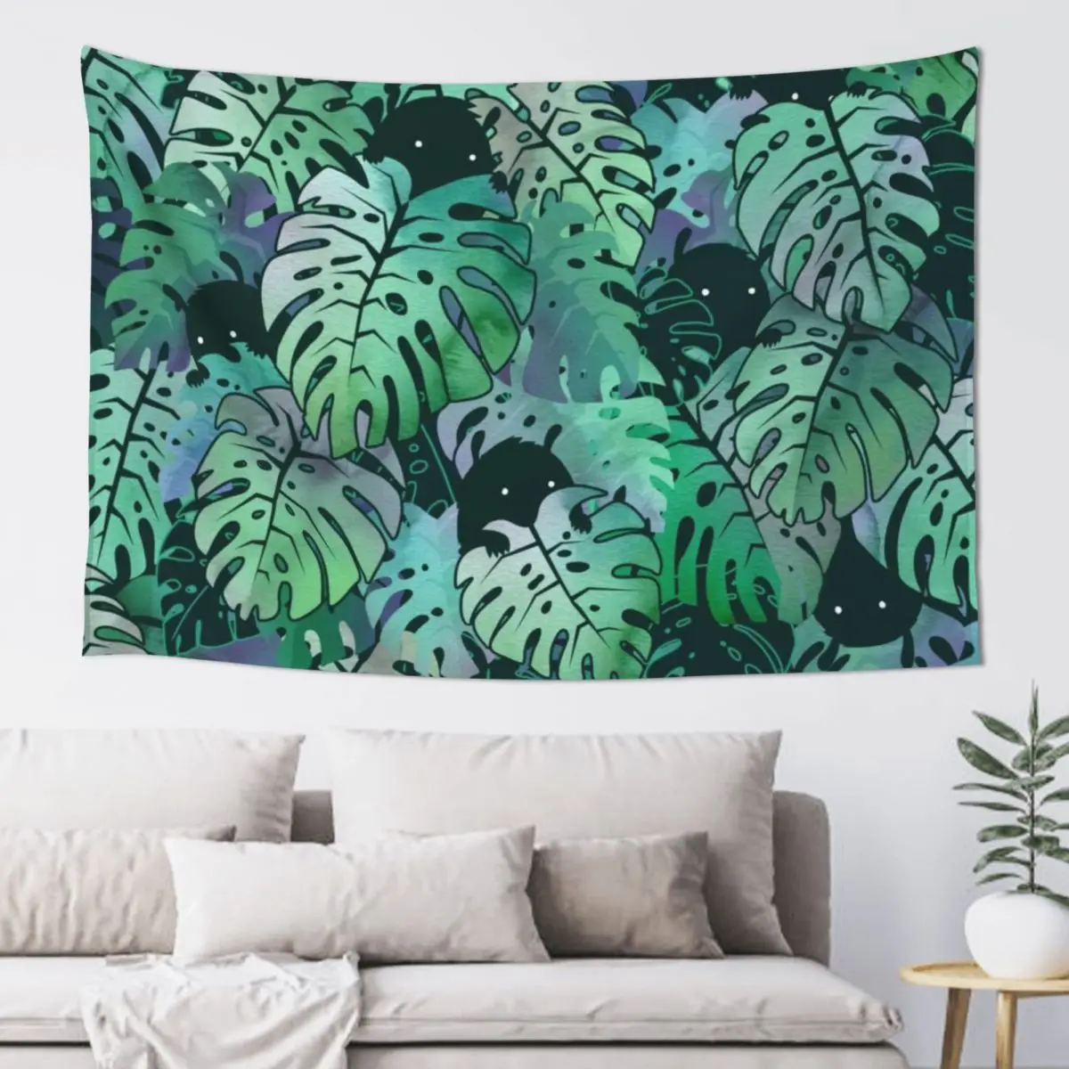 

Monstera Monsters Tapestry Home Decor Accessories Aesthetic Room Decor Korean Tapestry