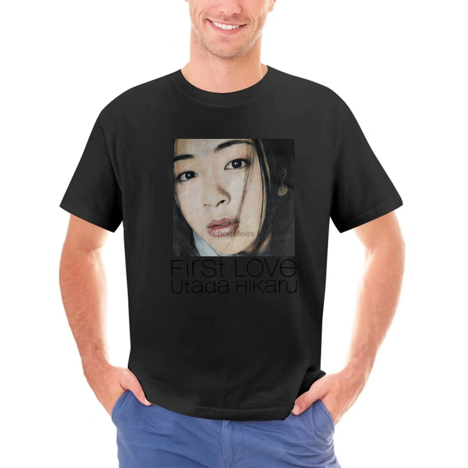 Utada Hikaru First Love Repro Tee men t shirt