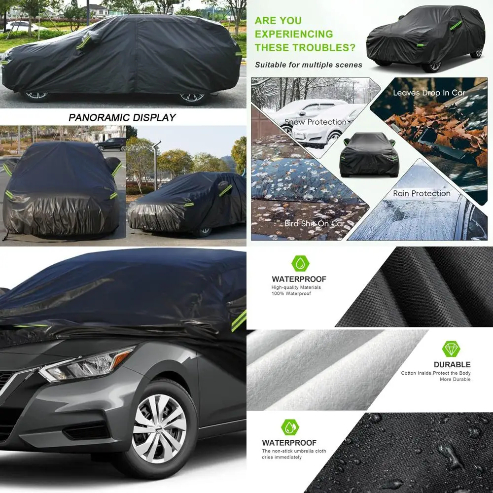 

Universal Waterproof 7-Layer Outdoor Car Cover for Nissan Versa, Acura Integra/RSX, Toyota Corolla Celica, Subaru BRZ, and More