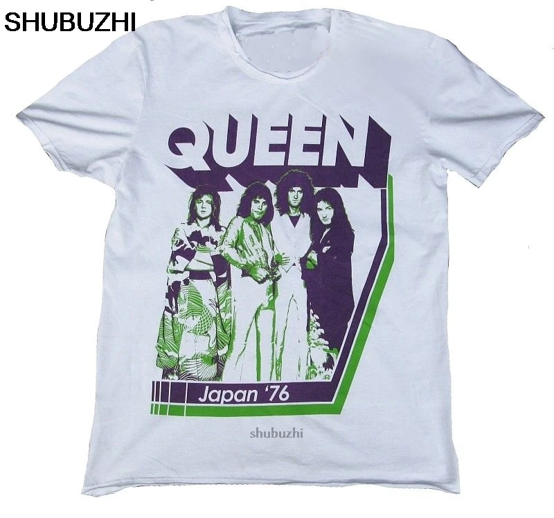 Vintage Amplified Official Queen Japanese 76 Freddie Star Vip T-Shirt  Cotton Short Sleeve Summer T Shirt sbz8166