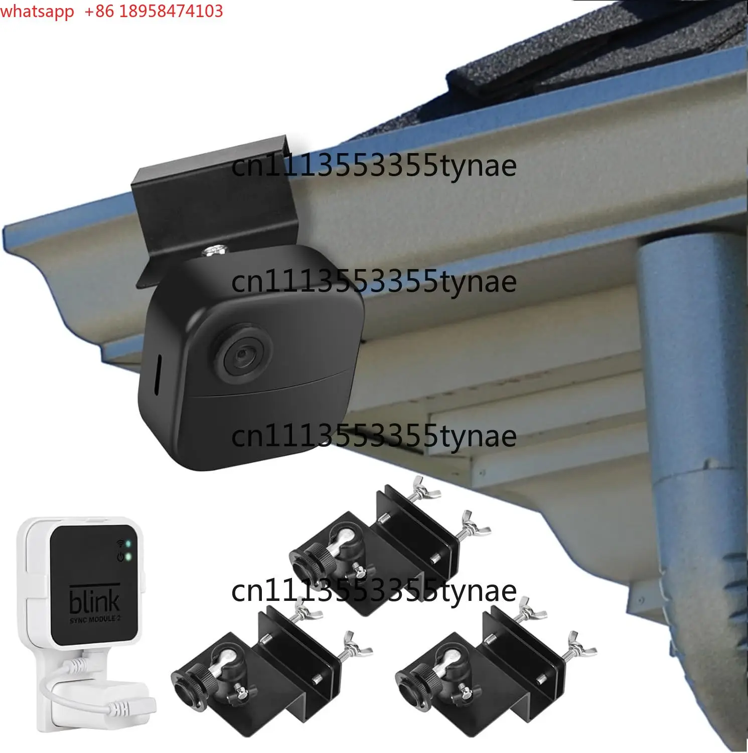 

3Pack Gutter Mount for Blink Outdoor 4 (4th Gen) / (3rd Gen), with Outlet Wall Mount for Blink Sync Module 2,