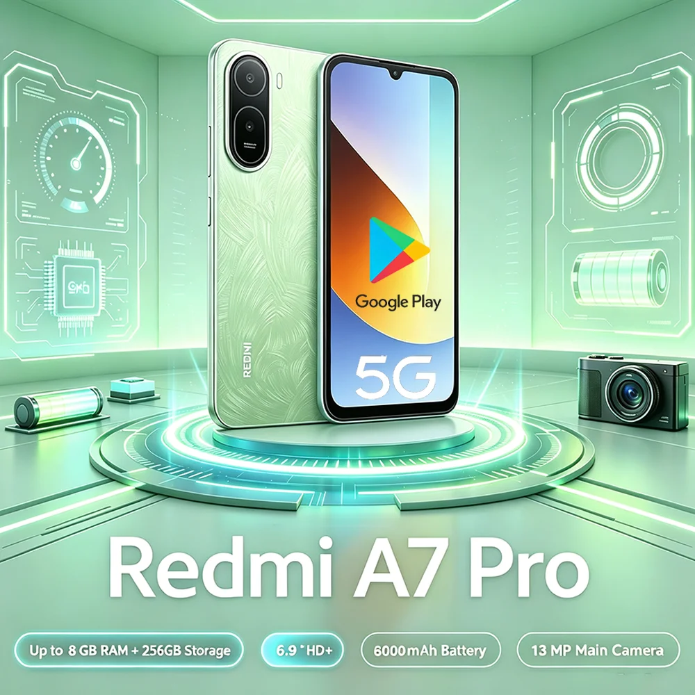 2026 New Xiaomi Redmi A7pro 5G Dual SIM Unlocked Smartphone 6.9
