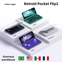 Retroid Pocket Flip2 SD865 5.5”1080p OLED WIFI6 Android 13 Handheld Portable Gaming Console With Hall Rockers Folding Game Wifi