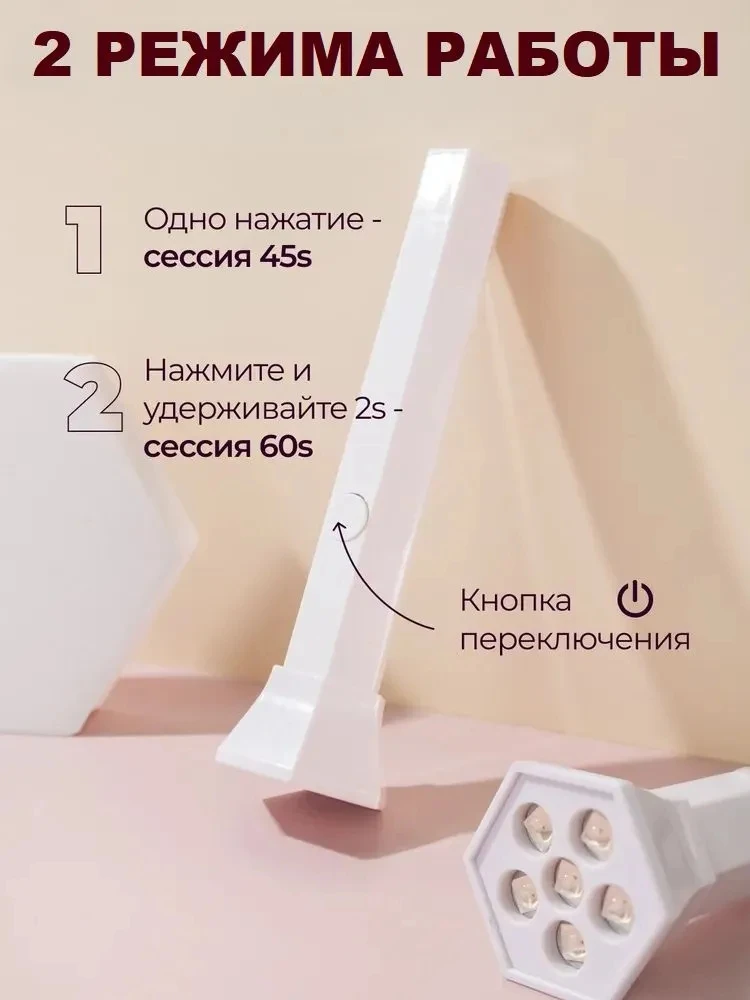 Draagbare mini LED-nagellamp, oplaadbare uithardende UV-lamp, mini-nageldroger, draagbare UV-nagellamp