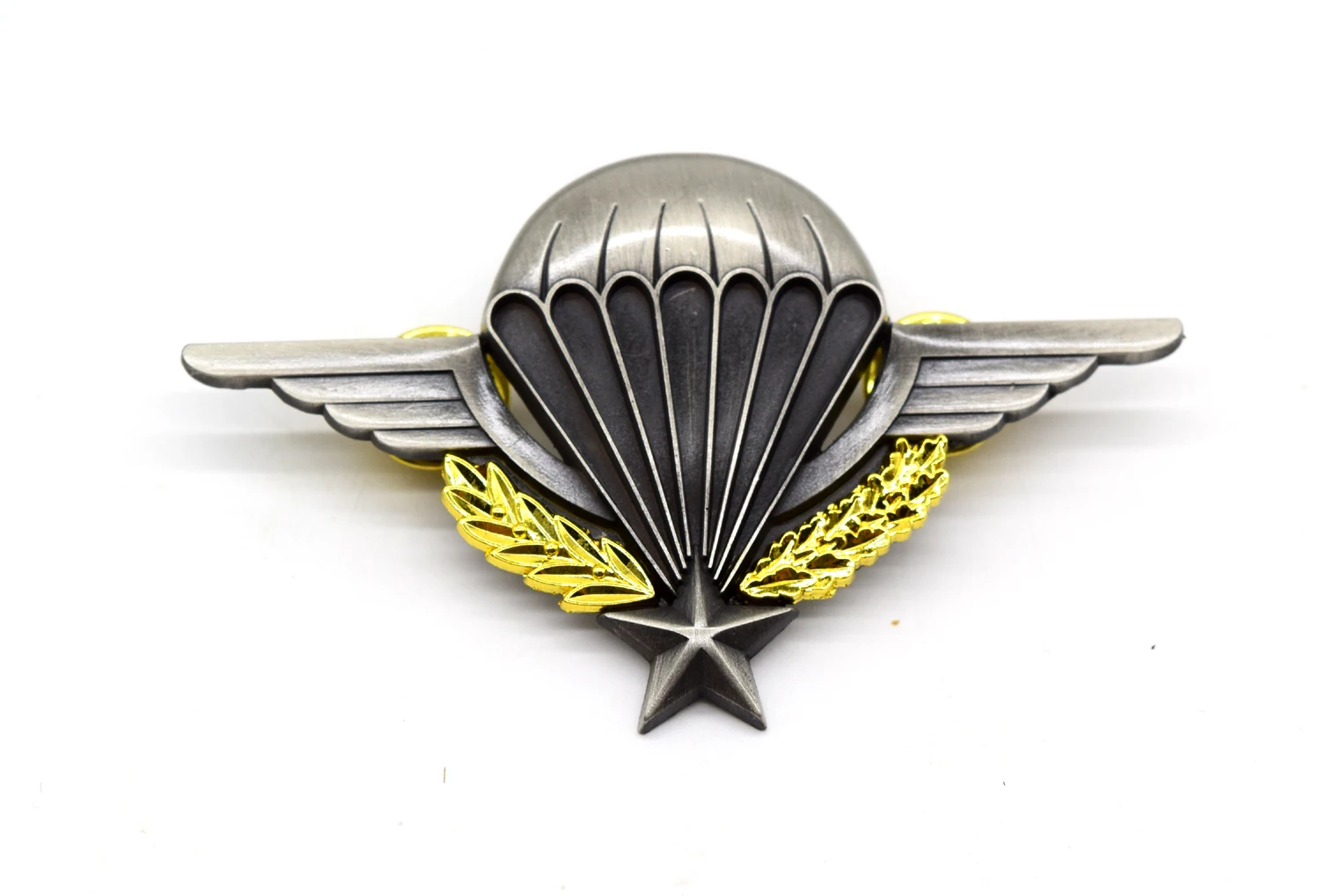 France Brevet Paratrooper Parachutiste E.Cholet Metal Badge Pin  　