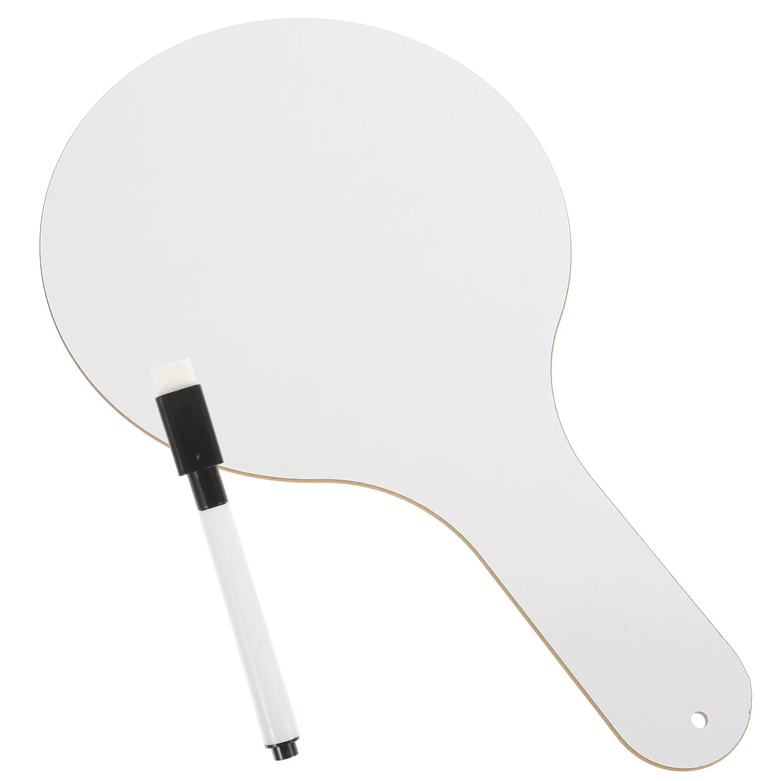 

BUTIFULSIC 1 Set Answer Board Handle Design Double Side Erasable Whiteboard School Supplies for Students Handheld Accessory