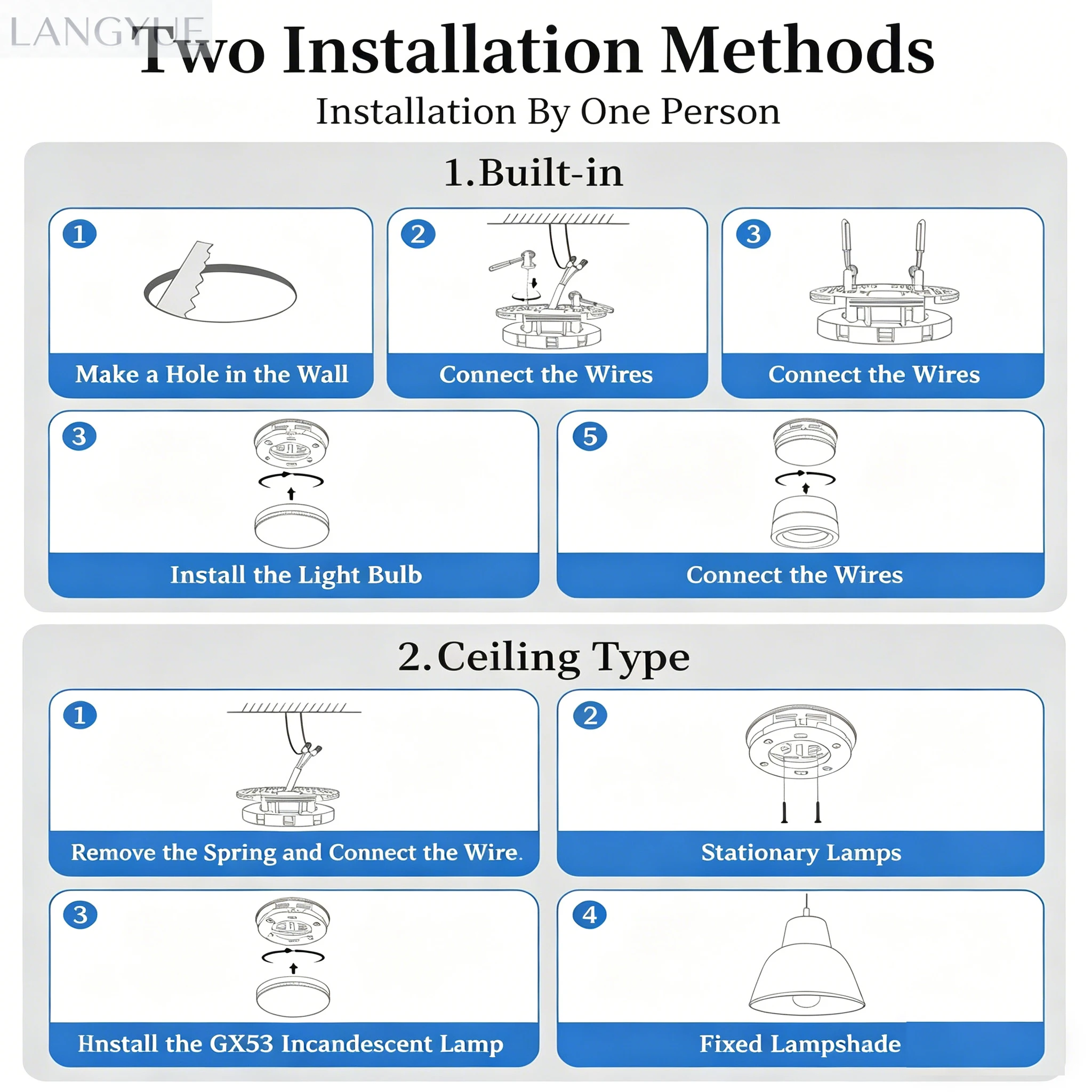 Nordic LED Downlight Replaceble GX53 110V Surface Mounted Downlight for Dining Room Bedroom Hallway Ceiling Lamp Decor - view 5
