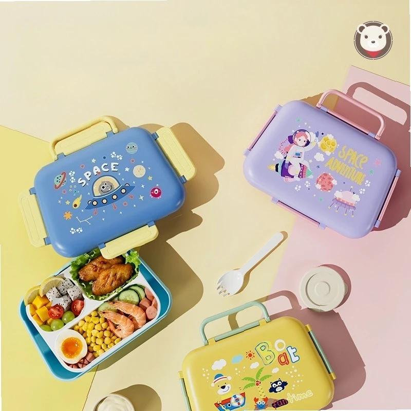 BPA-Free Food Grade Microwave Safe Lunch Box with Utensils,Portable BentoBox for Student office staff Adults Meal Prep,Leakproof