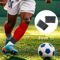 1Pair Football Silicone Shin Guards Training Strap For Anti-slip Socks Sports Shin Guards Silicone Sleeves Training Sports