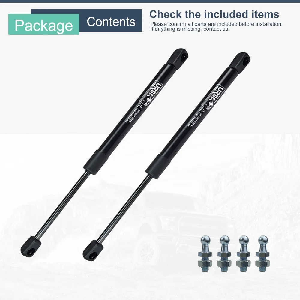 2PCS 294mm 107N Universal Gas Struts Lift Support Shock Damper Spring Rod for Caravan Canopy Toolbox Window Cabinet Hatch