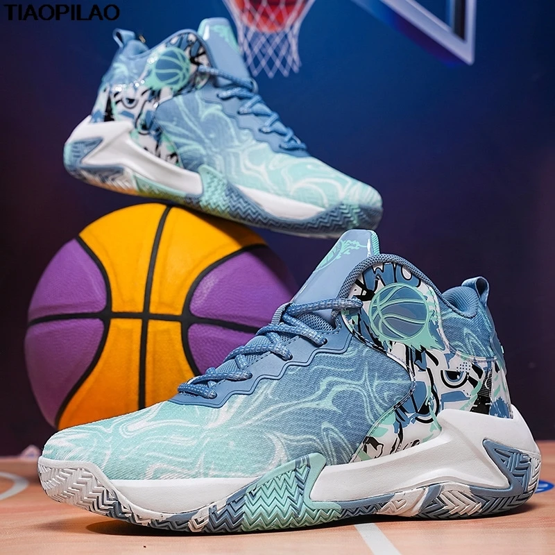 Practical Sports Men's Sports Shoes Student Anti Slip Air Cushion Boys' Basketball Shoes Fashionable Casual Men's Running Shoes