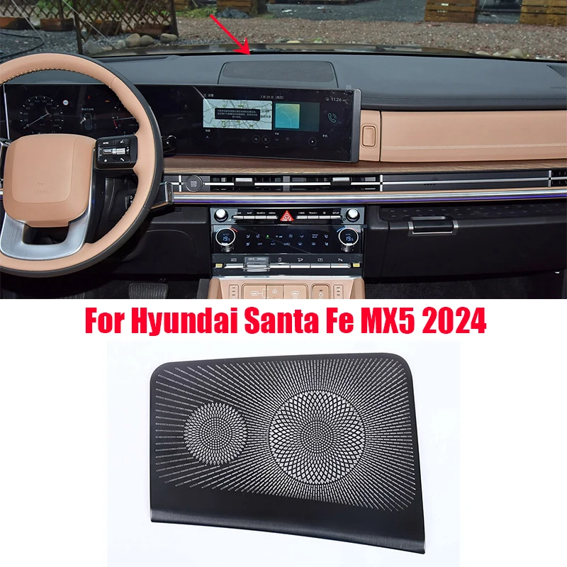 Voor Hyundai Santa Fe MX5 2024 Auto middenconsole dashboard midden luchtuitlaat paneel audio bescherming cover hoorn cover