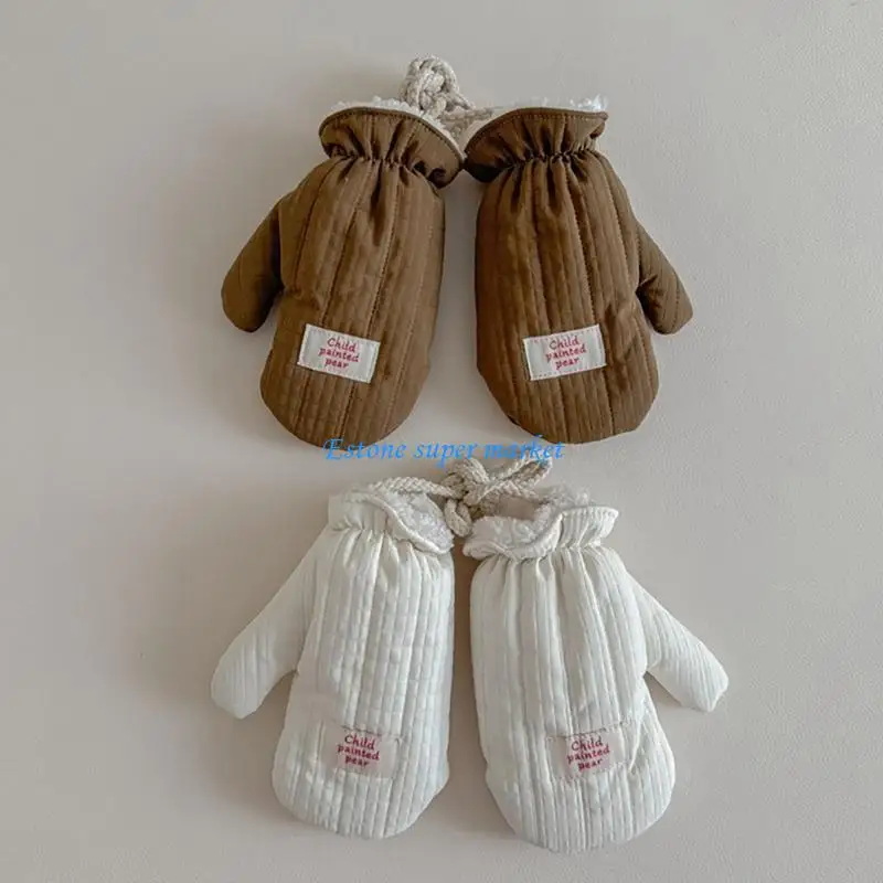 

090B Infant Cotton Mittens Soft & Warm Designs Baby Gloves Comfortable Baby Mittens for Baby Aged 0-2 Years In Cold Weather