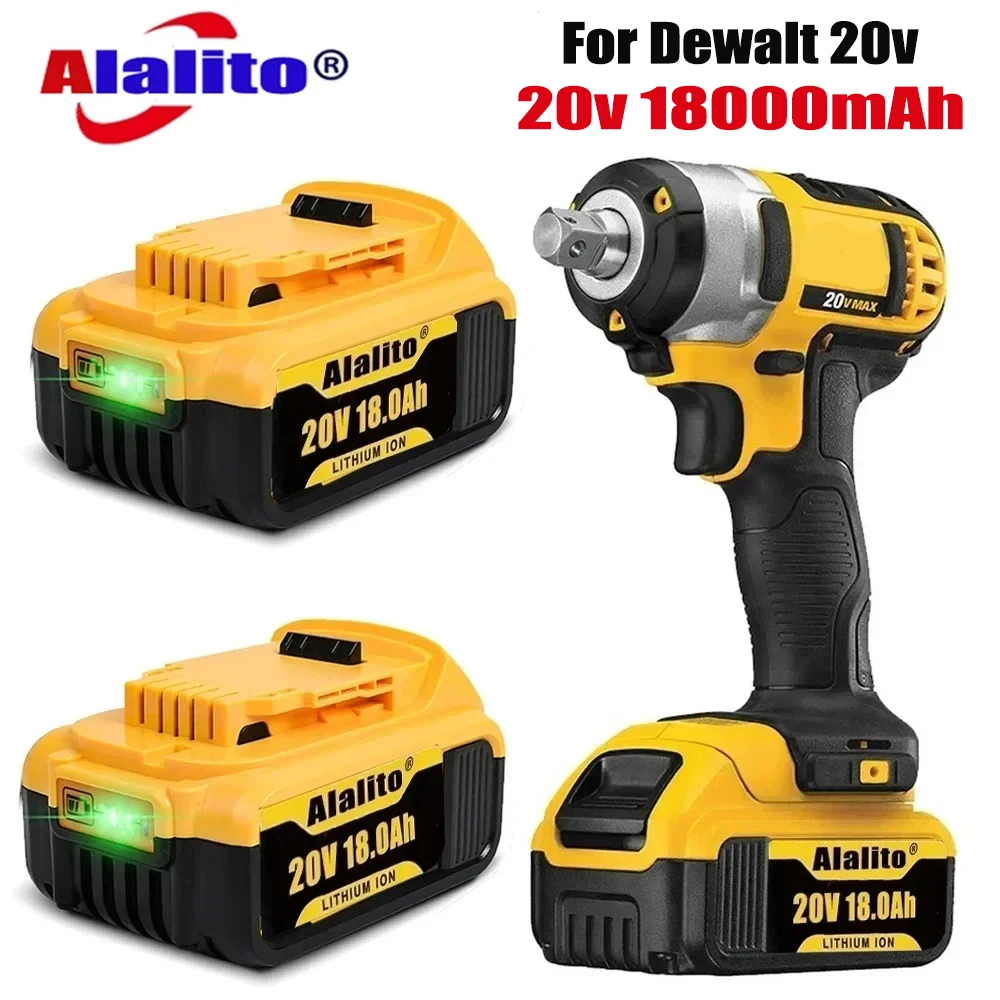 

Latest DCB200 20V 18000mAh Battery and charger For Dewalt 18V DCB184 DCB200 DCB182 DCB180 DCB181 DCB182 DCB201 Tools Battery