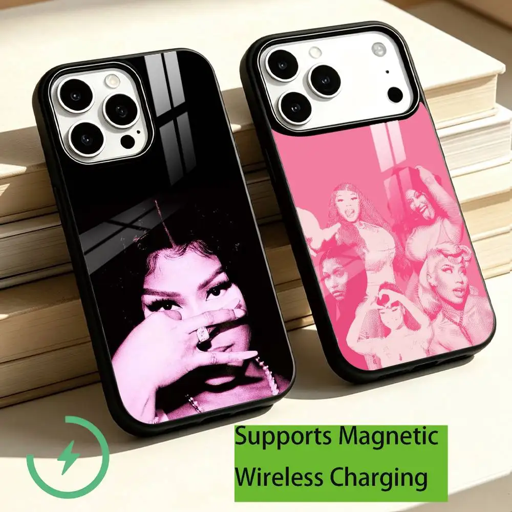 Rapper Nicki Minaj Phone Case For iPhone18,17,16,15,14,13,12,11 Plus,Pro Allows magnetic wireless charging Gift