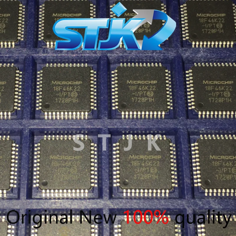 10PCS/LOT PIC18F46K22-I/PT TQFP44 IN STOCK MCU CHIP