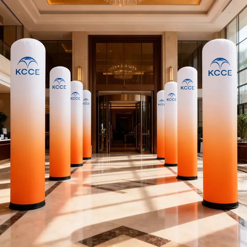 for Events LED Light Inflatable Pillar Column Tube for Commercials Party Club Decoration