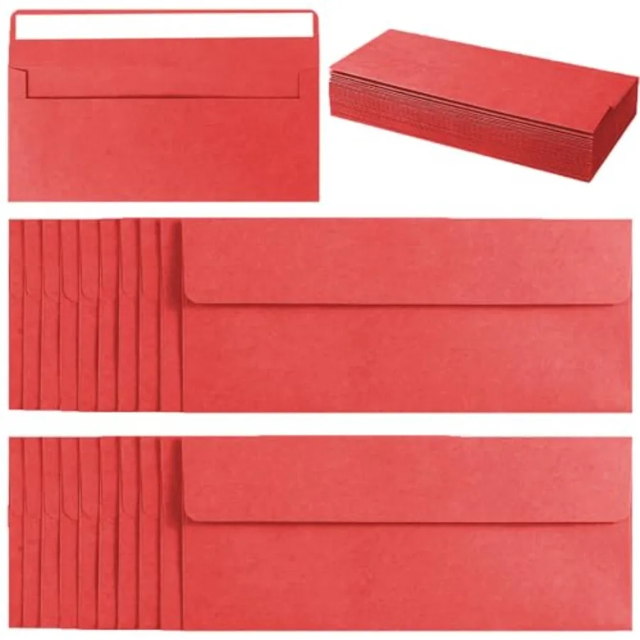 

50 Pack #10 Business Envelopes Self-Seal, 9.5 x 4.13 Inches, Long Envelopes for Letter Mailing, Business, Invoices, Greeting Ca