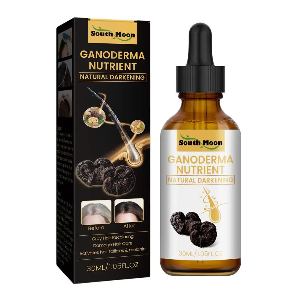 Black Ganoderma lucidum White Turn Black Black Hair Nourishing Hair Nourishing Hair Nourishing Hair Massage Essence