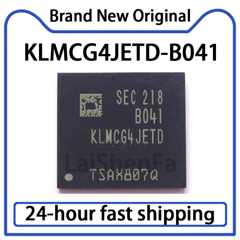 1PCS KLMCG4JETD KLMCG4JETD-B041 New  BGA153 Ball 64GB EMMC5.1 Version Font Chip Original in Stock