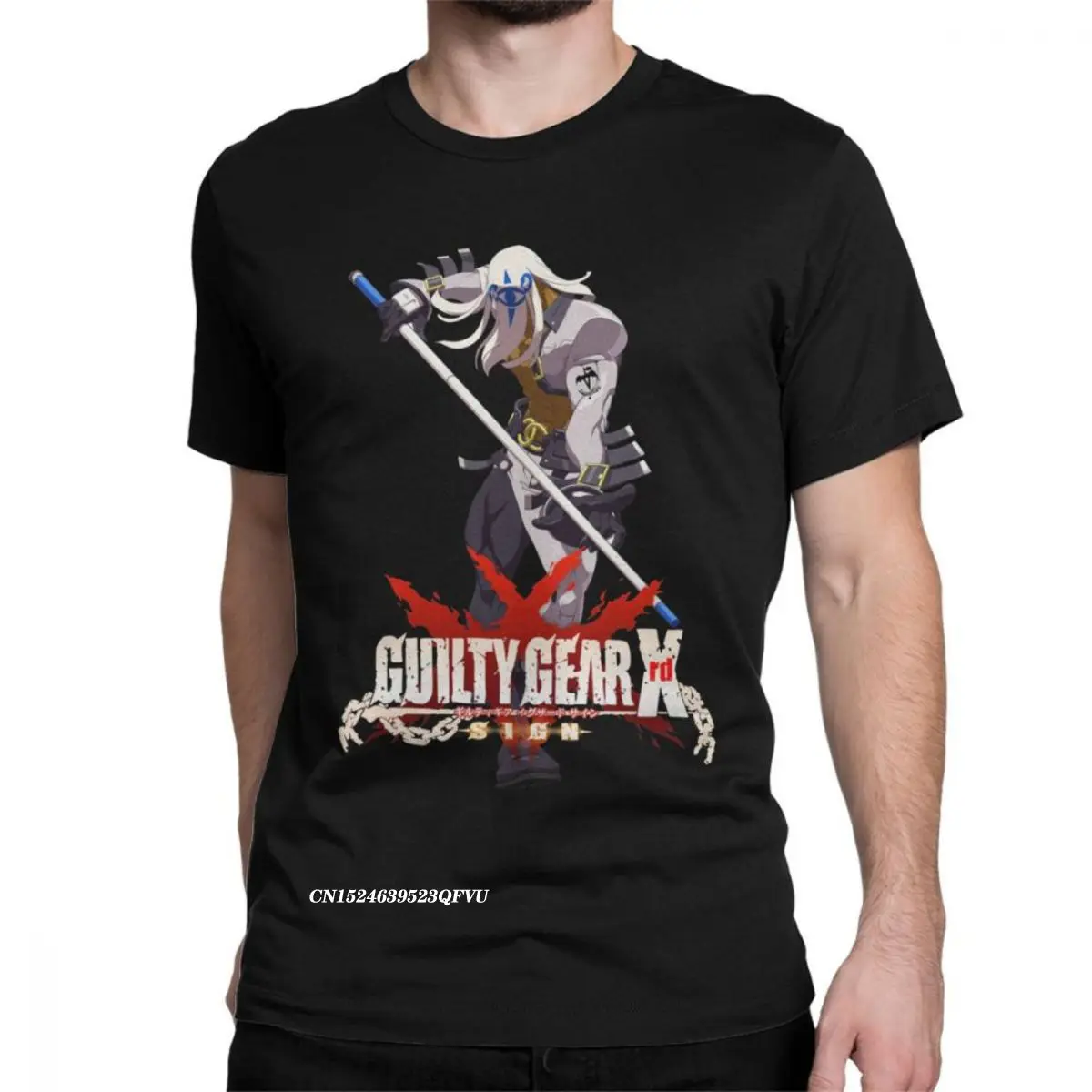 Men's Guilty Gear Xrd Venom Tees GG Anime GuiltyGear Fighting Game FGC T Shirts Pure Cotton Tops Cool Plus Size T-Shirt