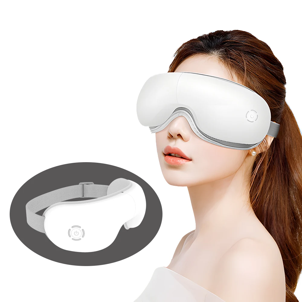 

Eye Massager with Heat Vibration and Music Eye Massage Glasses Massages Eye Muscles Heated Eye Mask for Relax Gift for Women Men