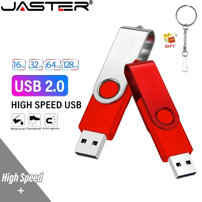 Mini clé USB créative rotative, clé USB, clé USB, cadeau, mode, noir, 8 Go, 16 Go, 32 Go, 64 Go, 128 Go