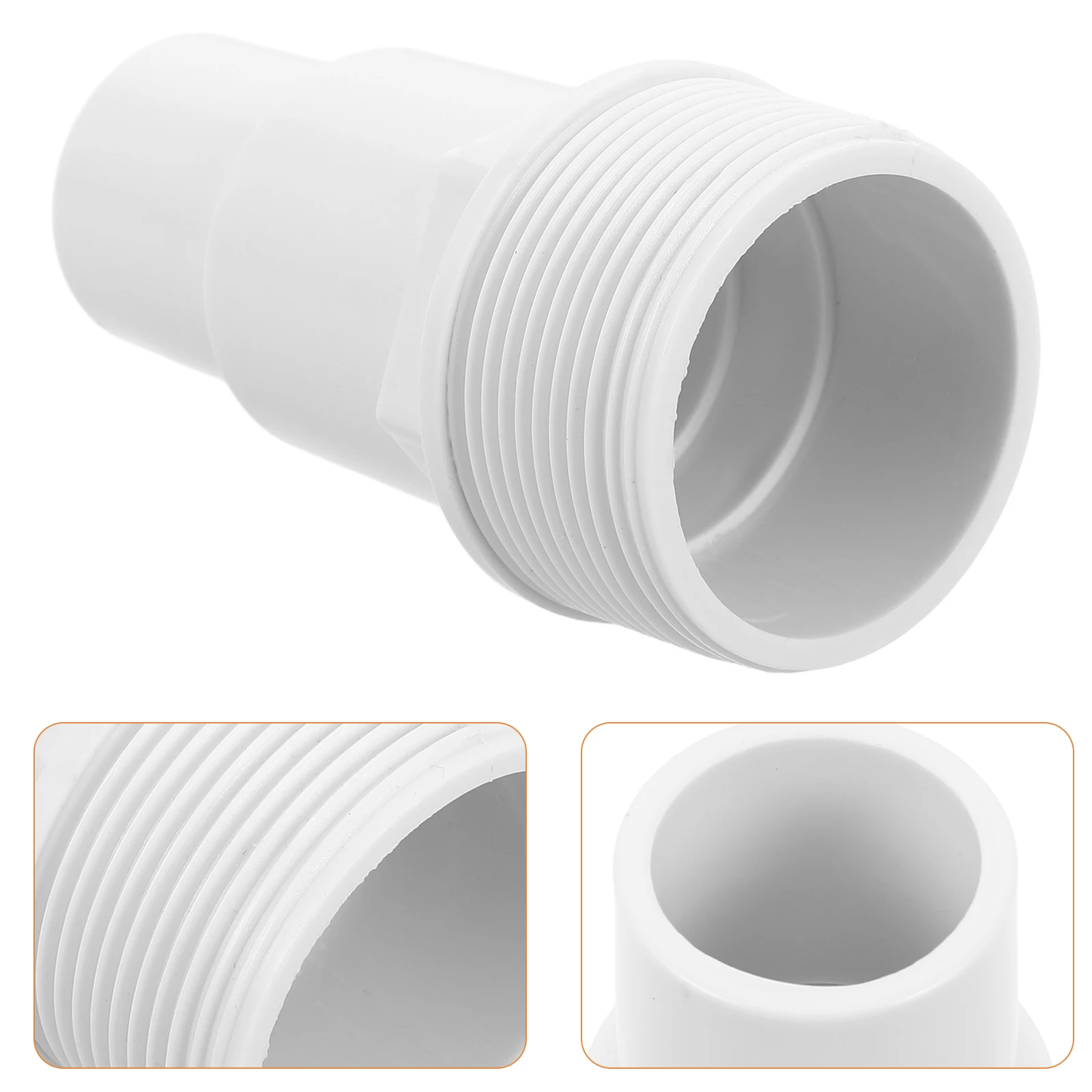 

1pc Pool Connector Plastic Easy Installation Secure Connection Hose Fittings Pump Adapter Swim Accessories Pool Parts