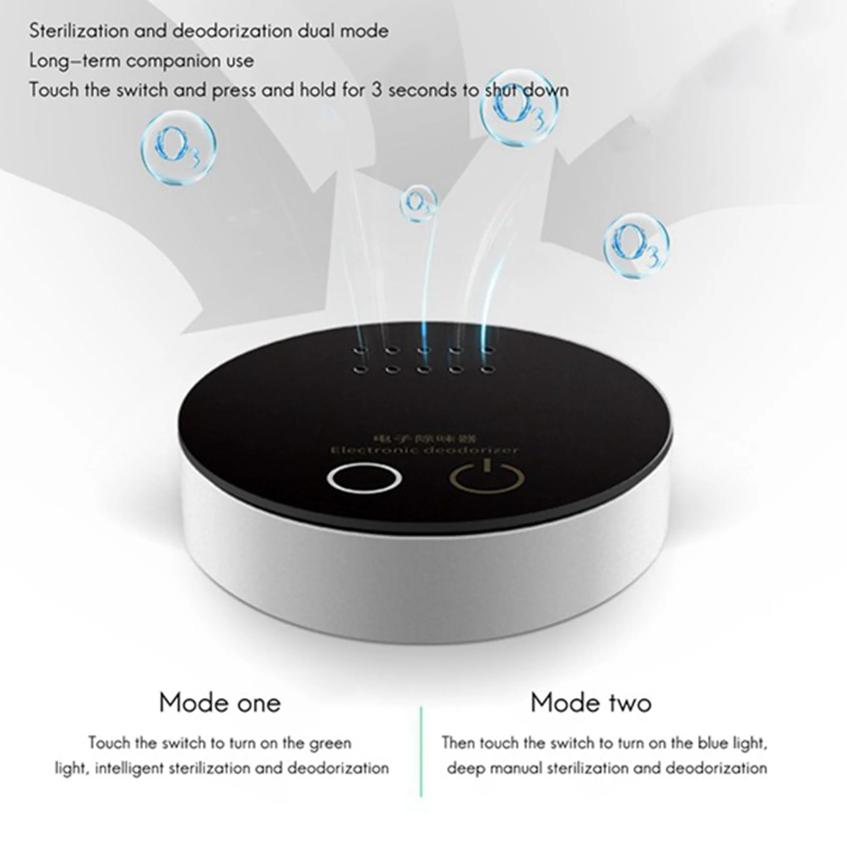 A86I-مولد أوزون محمول، منقي هواء صغير، آلة الأوزون القضاء على الرائحة، للسيارة والثلاجات والغرفة