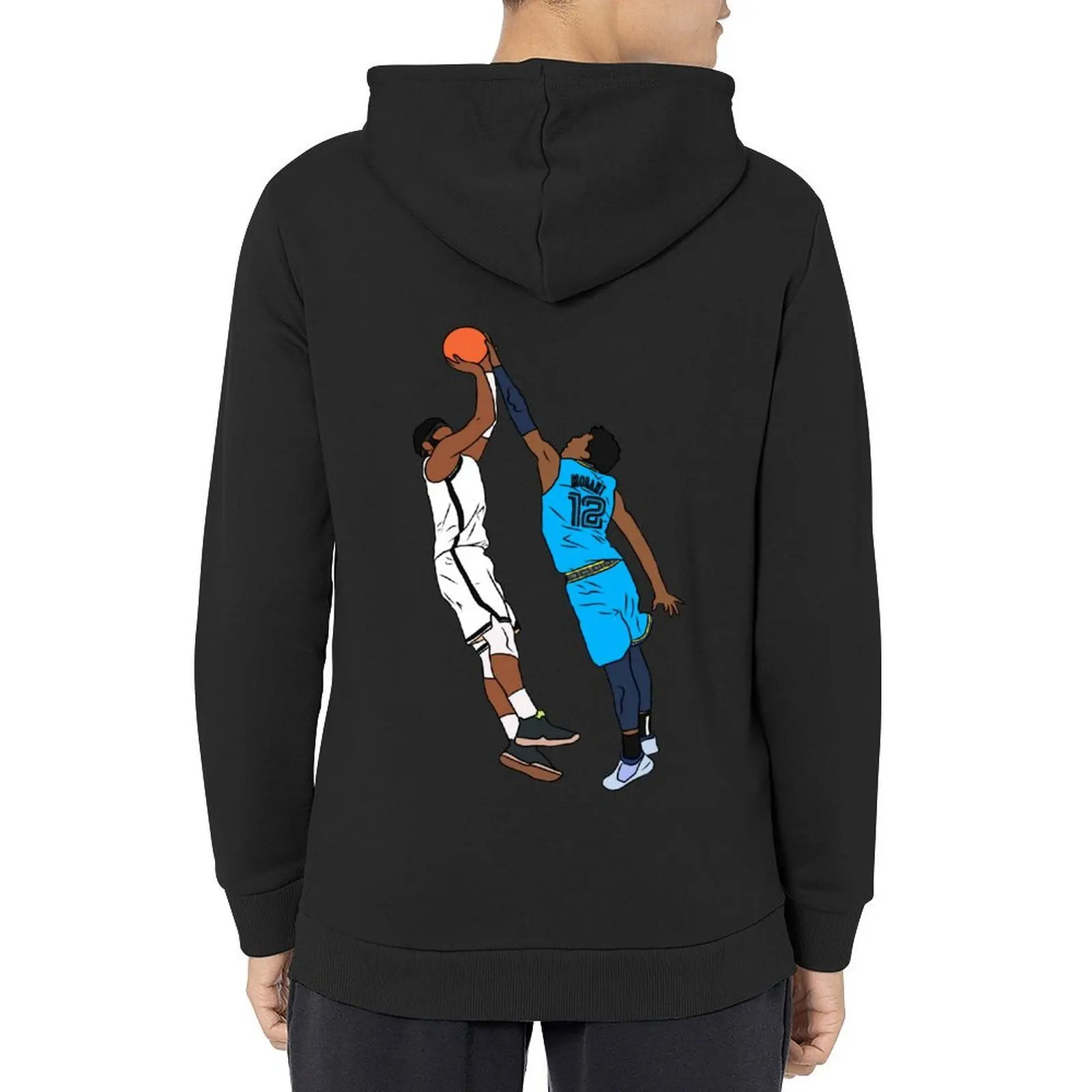 

Ja Morant Blocks Kyrie's Game Winner Hoodie korean clothes blouse men's sweat-shirt set autumn clothes designer hoodies