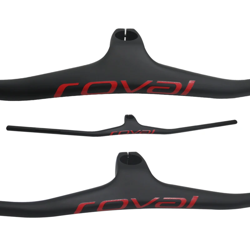 Roval carbon Handlebar multicolour Carbon bike Handlebar MTB Bike parts bike frame stem -17 degree 660--800mm 70/80/90/100/110mm