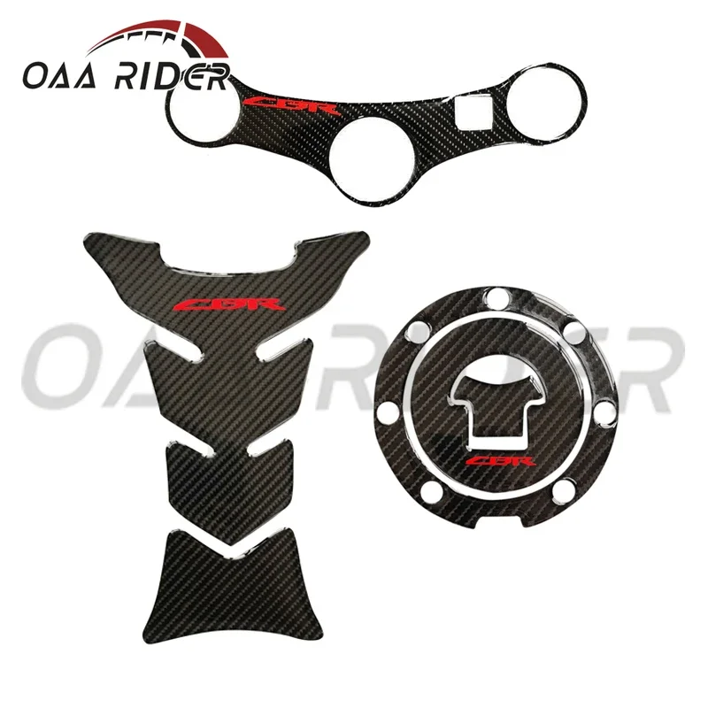 Gas Cap Cover Fuel Tank Pad Triple Clamp Sticker Decal For Honda CBR 600 F4i CBR600F4i 2001 2002 2003 2004 2005 2006 Motorcycle