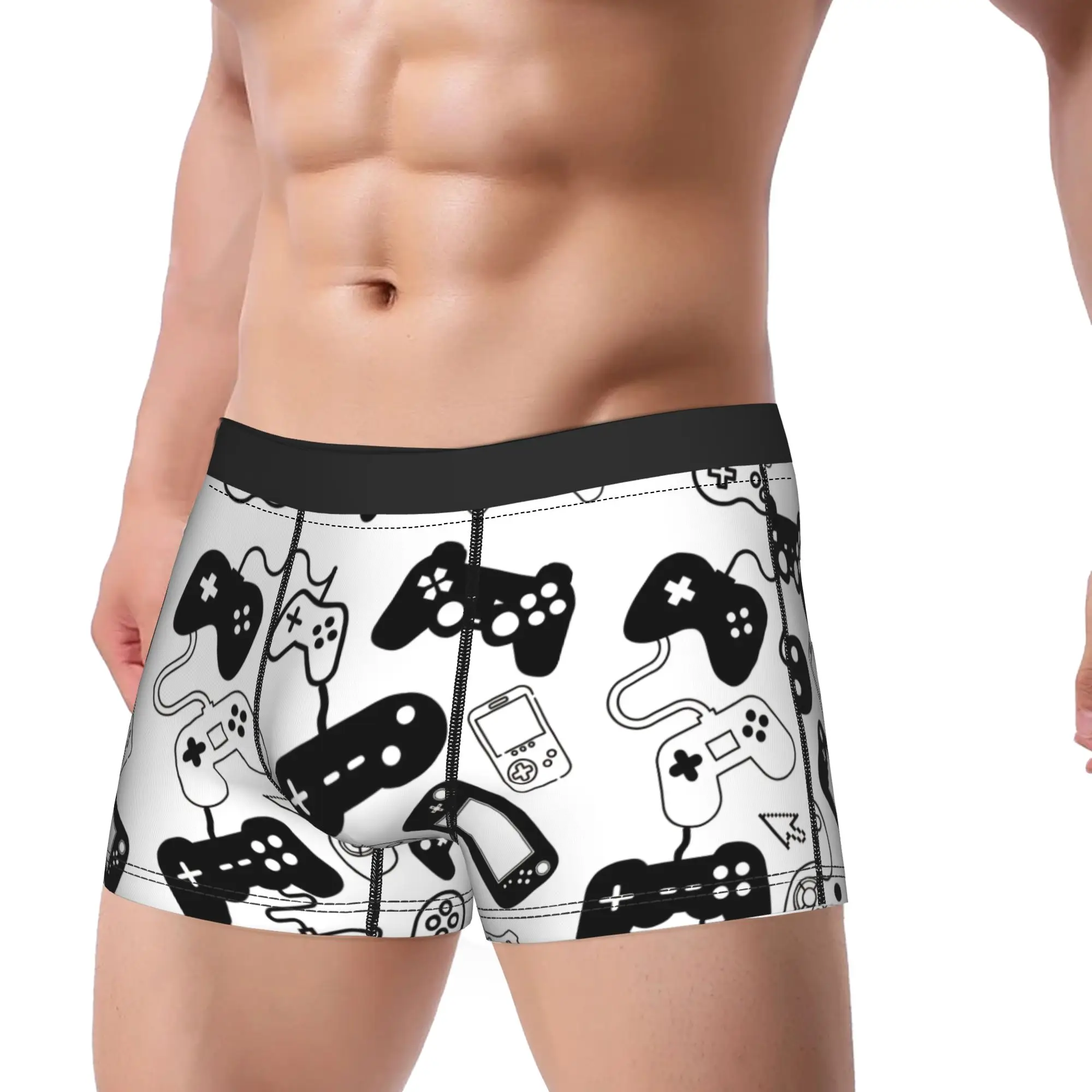 Video Game Controllers for Gamers Underwear  Print Trunk Quality Man Panties Funny Shorts Briefs Gift