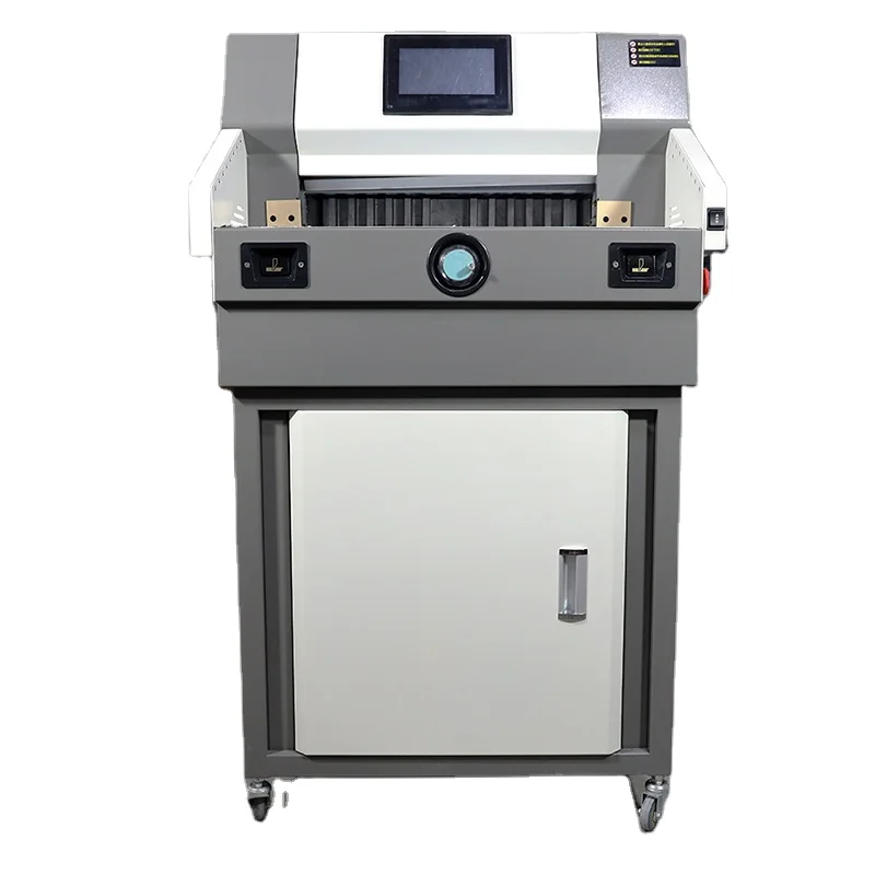 4908M Program Paper Cutter 490 Mm 7inch Touch Screen Paper Cutting Machine With Heavy Duty Cutter
