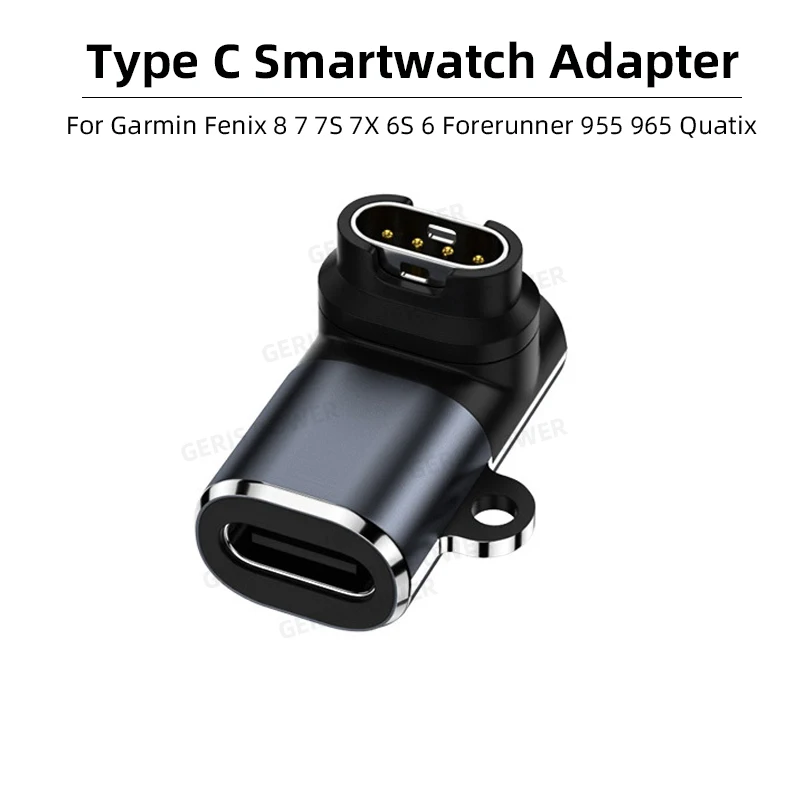 

USB C Charger Smartwatch Adapter for Garmin Fenix 8 7 7S 7X 6S 6 Forerunner 955 965 Quatix Type C Charging Cable Adapter