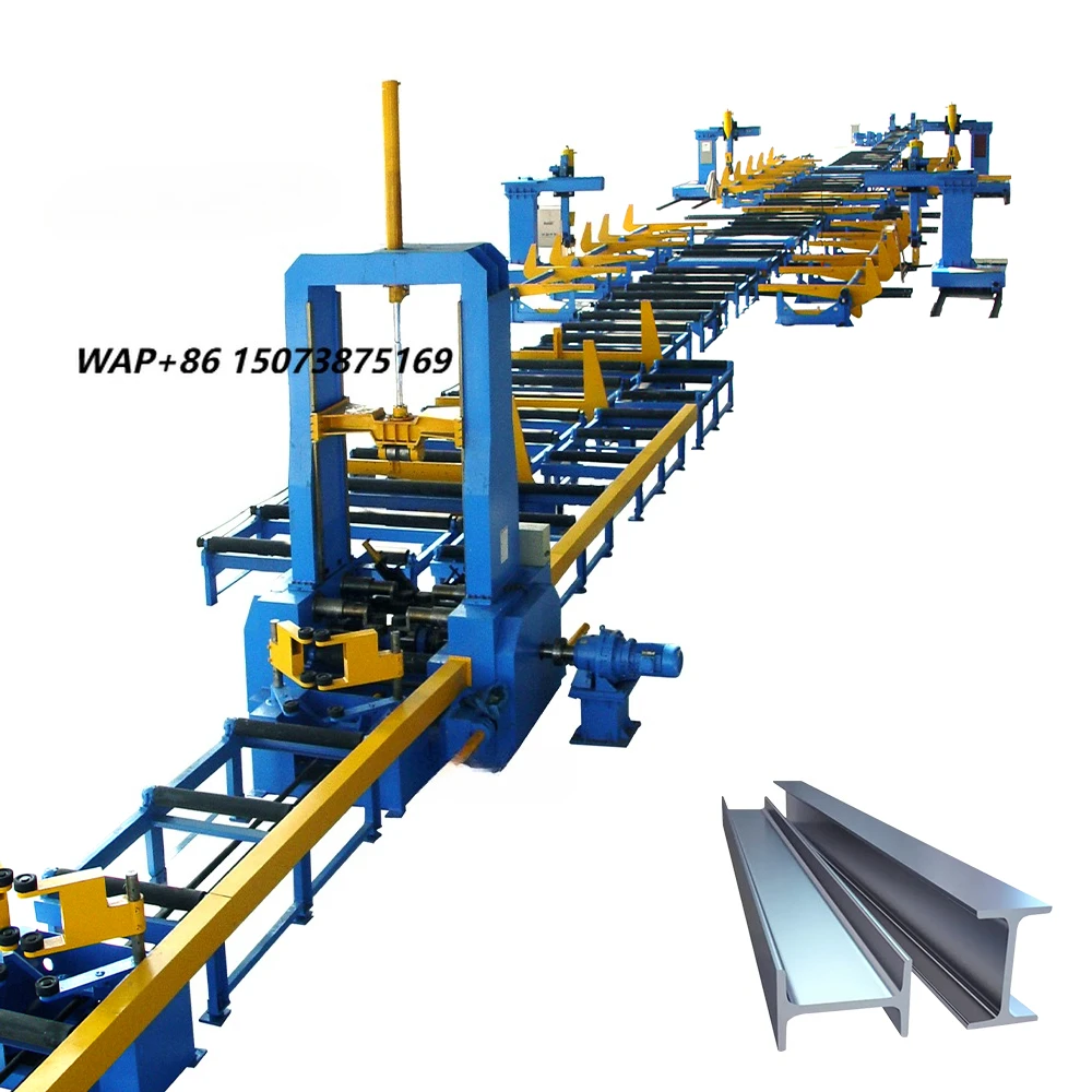 Steel Structure Cnc Plasma Cutting Welding H Beam Machine H Beam Welding Line