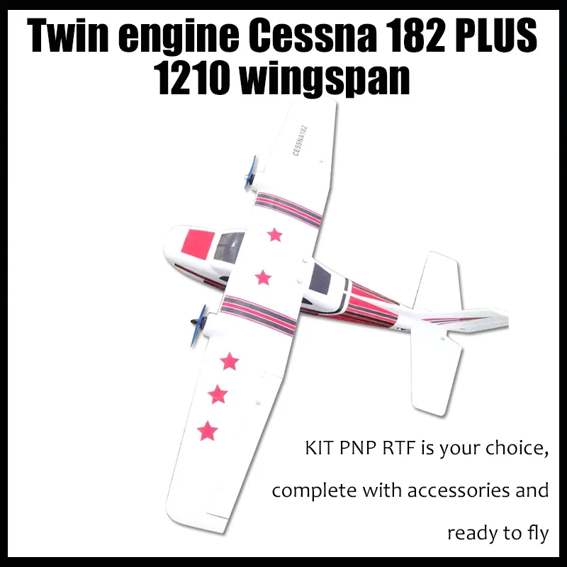 

Double Hair Cessna 182 Plus 1210 Wingspan Fpv Unbeaten Divine Machine With Complete Accessories Ready To Fly Christmas Gift