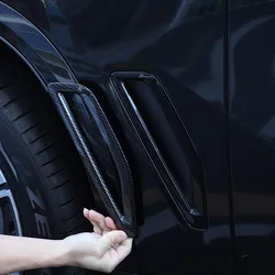 ABS Black Car Side Vent Air Flow Fender Intake Sticker Shark Gills Side Vent Cover Trim For BMW X5 G05 2019-2022 Accessories