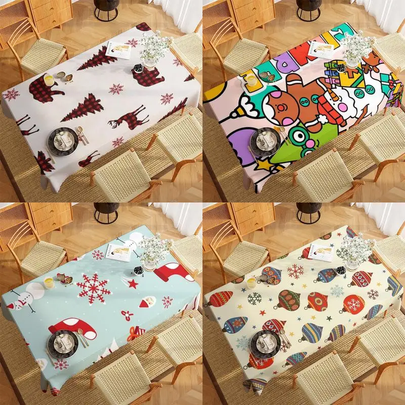 

Плед тварина снежинка скатерть ресторан кухня скатерть гостиная украшение дома прямоугольное украшение для вечеринки