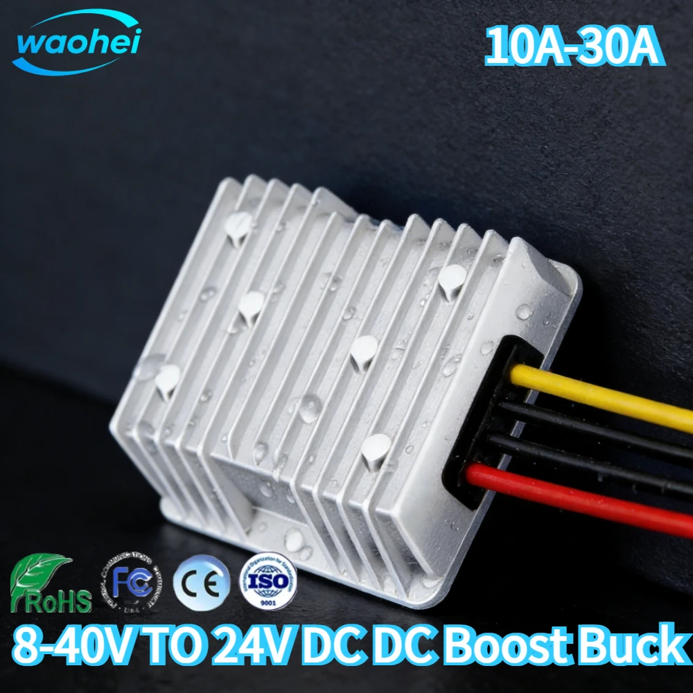 

36V 24V to 24V 18-40V 10-30A DC DC Boost Buck Converter Stabilizer Voltage Regulator Power Supply For Cars Boats 24 Volt CE ROHS