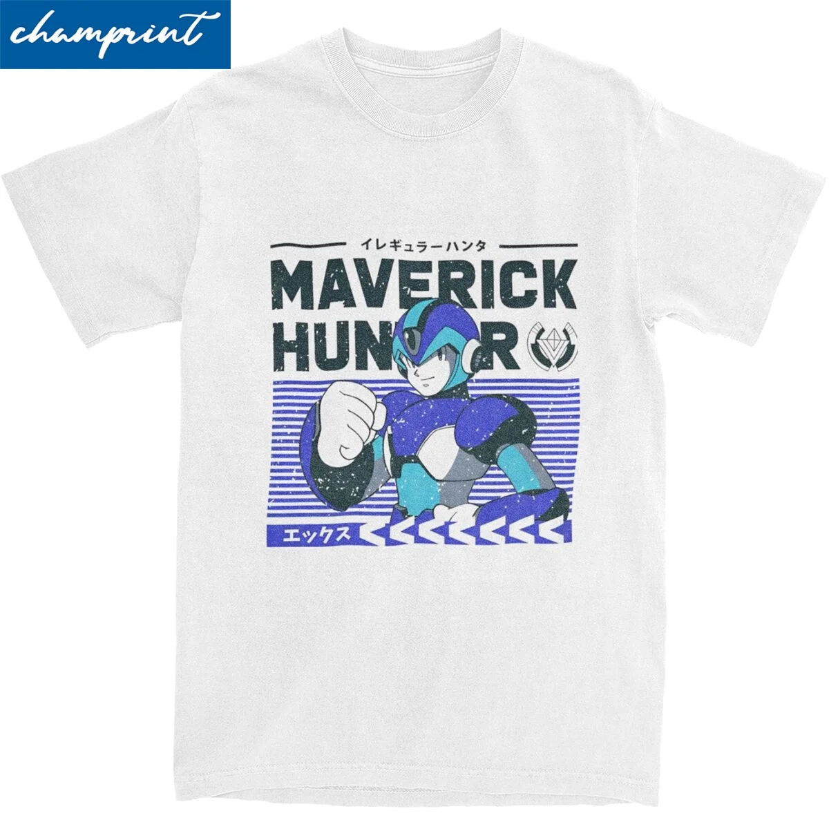 Maverick Hunter Megaman X T-Shirts Men Women Video Game Funny 100% Cotton Tee Shirt O Neck Short Sleeve T Shirt Gift Clothing