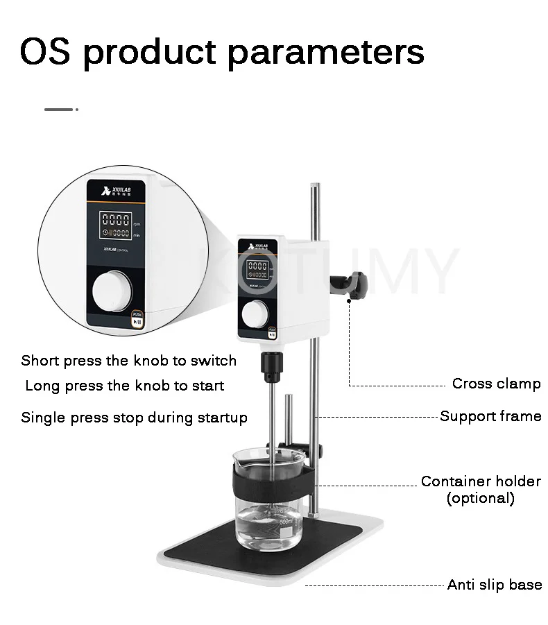 110V To 220V Laboratory Stirrer Electric Stirrer Digital Display Overhead Stirrer Mixer Lab Equipment