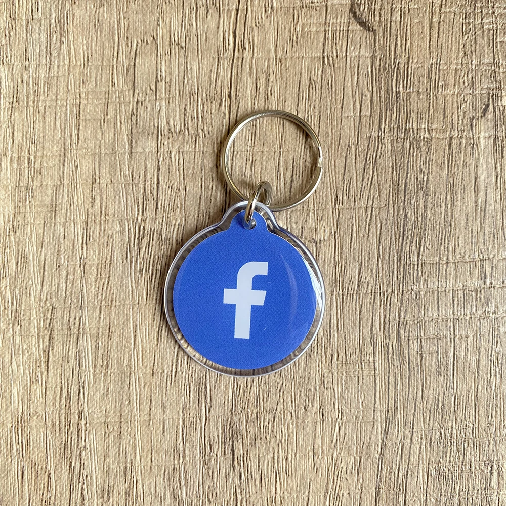 NFC Social Media Tap Business Key Card Instagram WhatsAPP Facebook Snapchat NFC Key Tag Chave Chaveiros
