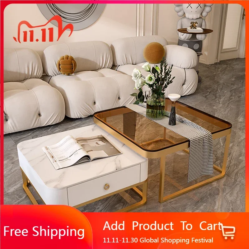 

Rectangular Premium Coffee Tables Nordic Storage Modern Design Coffee Tables Living Room Minimalist Mesa Plegable Home Furniture